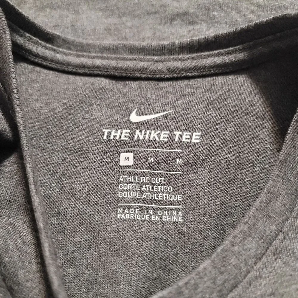 Nike Mens Boise State Bronco Grey Tee Swoosh Medium
